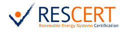 RESCERT — Renewable Energy Systems Certification
