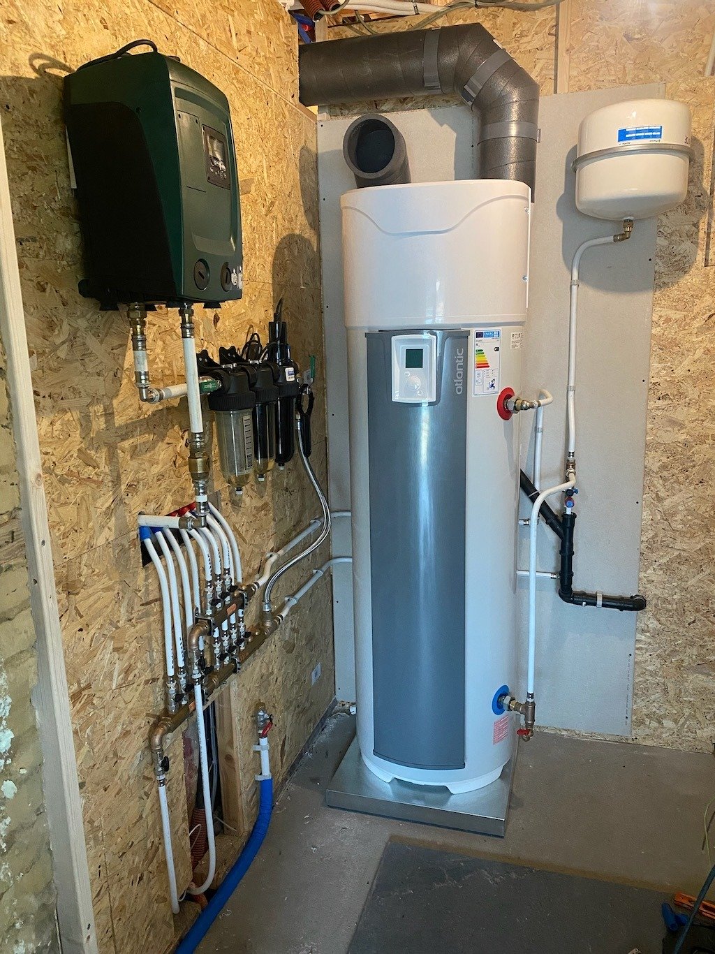 Atlantic warmtepompboiler installatie